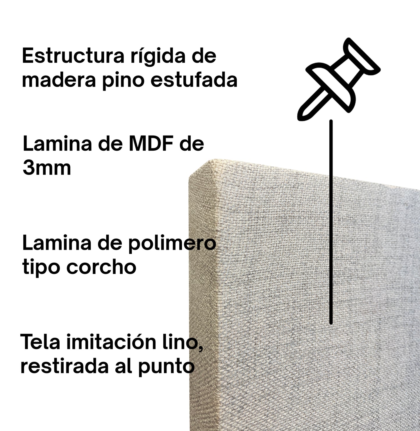 Creative Board - Tablero Multiusos para Colgar Notas, Fotos e Ideas