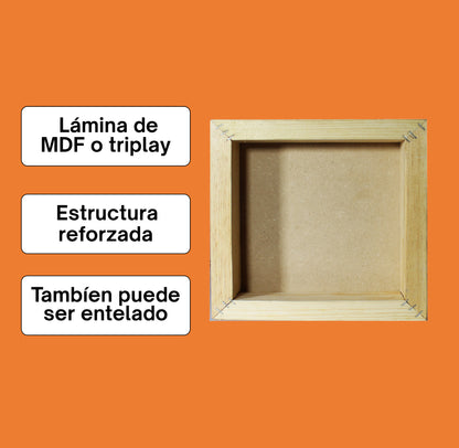 Bastidor Cuadrado Y Rectangular Rígido MDF