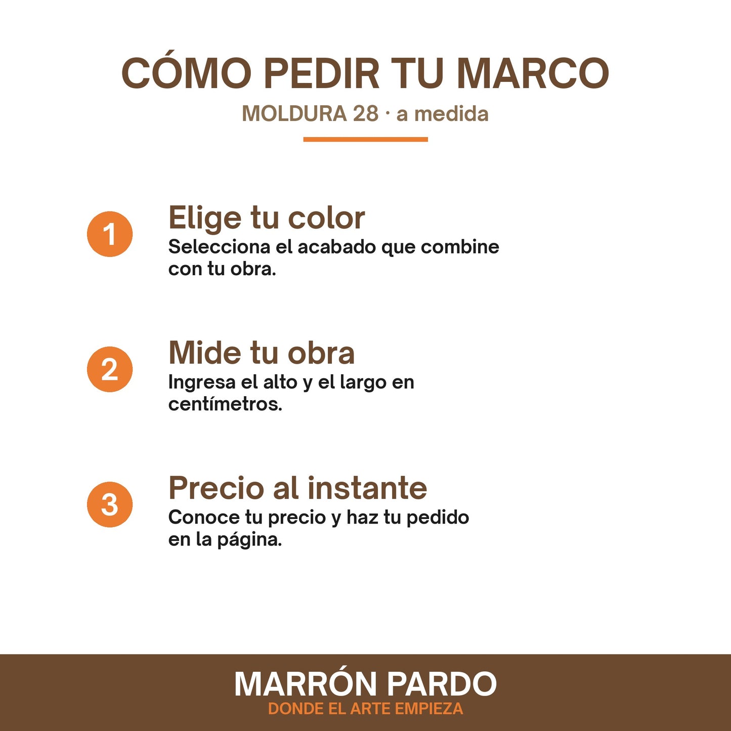Marco Moldura 28 a Medida | Perfil Grueso para Bastidores