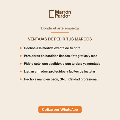 Marco Moldura 28 a Medida | Perfil Grueso para Bastidores