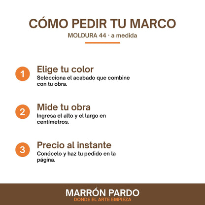 Marco Moldura 44 a Medida | Perfil Intermedio Versátil
