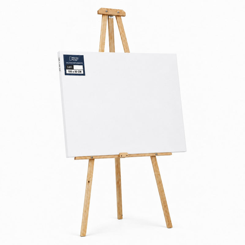 Kit de Estudio — Caballete de Piso + Bastidor 100×80