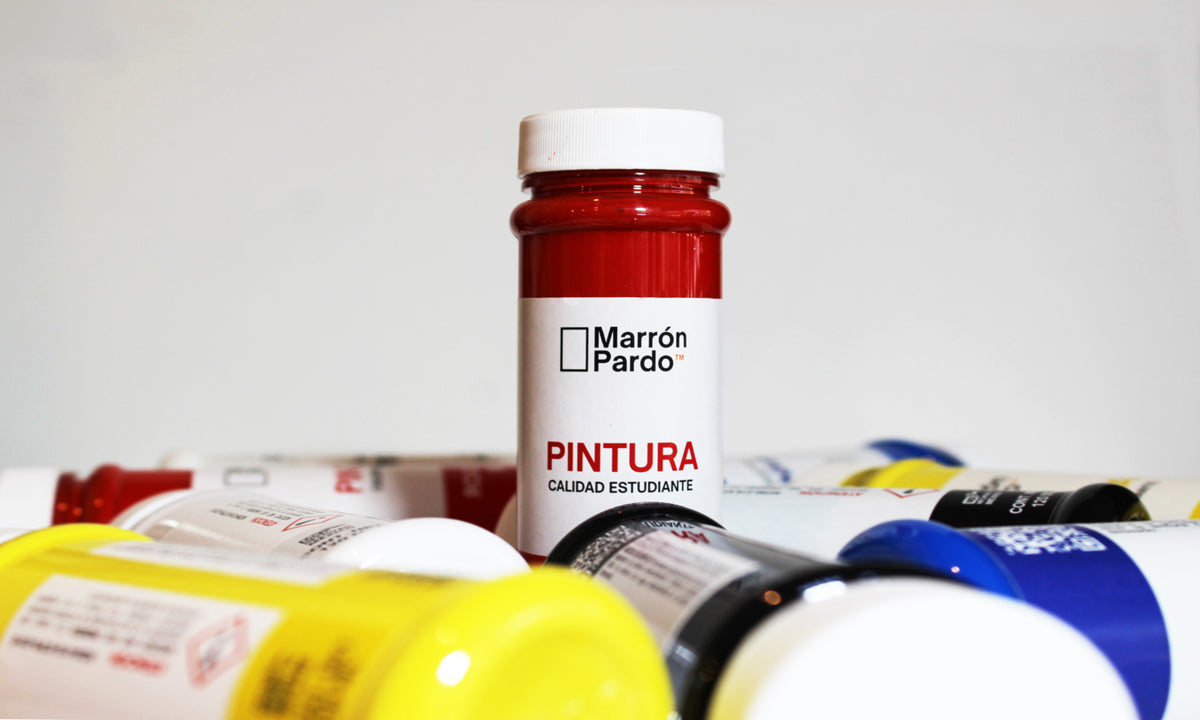 Pintura acrílica mate de alto anclaje al lienzo — Marrón Pardo